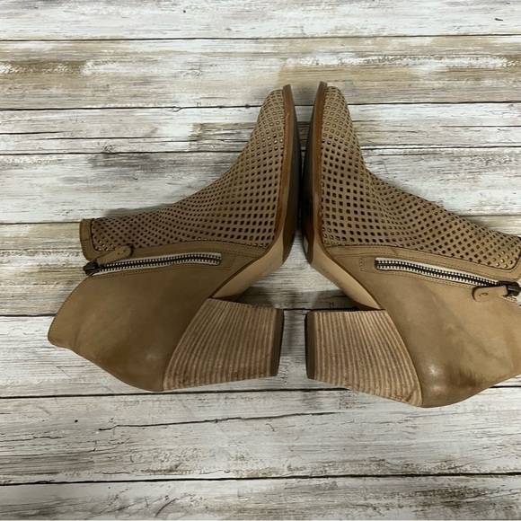 Paul Green Bonzai Nubuck Perforated Laser Cut Ankle Boot - Picture 9 of 14